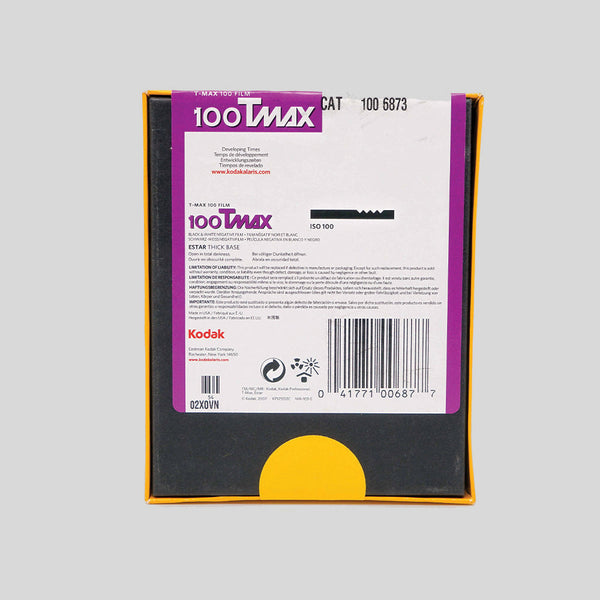 Kodak T-MAX 100 4x5” (10 sheets)