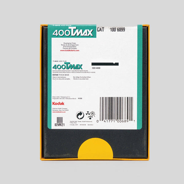Kodak T-MAX 400 4x5” (10 sheets)