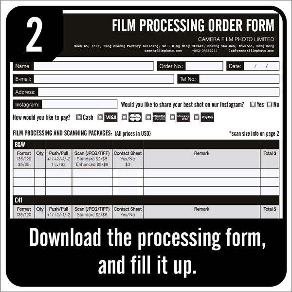 E6 Colour Slide Processing Service